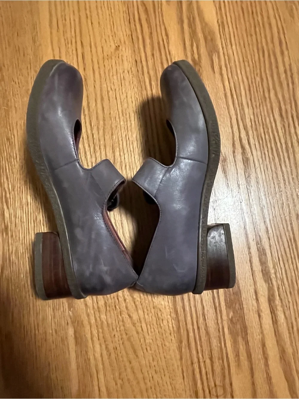 Dansko Brandy Shoes Size 6.5/37 Purple Leather Mary Janes Block Heel Comfy